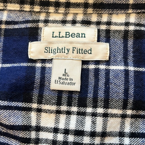 L.L. Bean Plaid Flannel Shirt - Picture 3 of 9